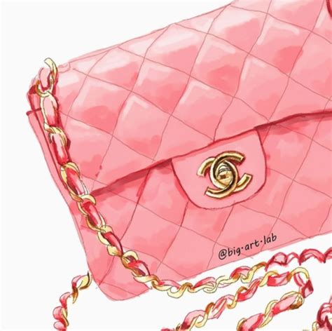 chanel bag illustration.